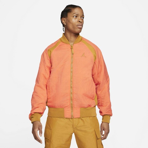 NWT - Jordan Flight Reversible Bomber Jacket - Men’s S - Wheat/Orange - Nvr worn - Picture 10 of 12